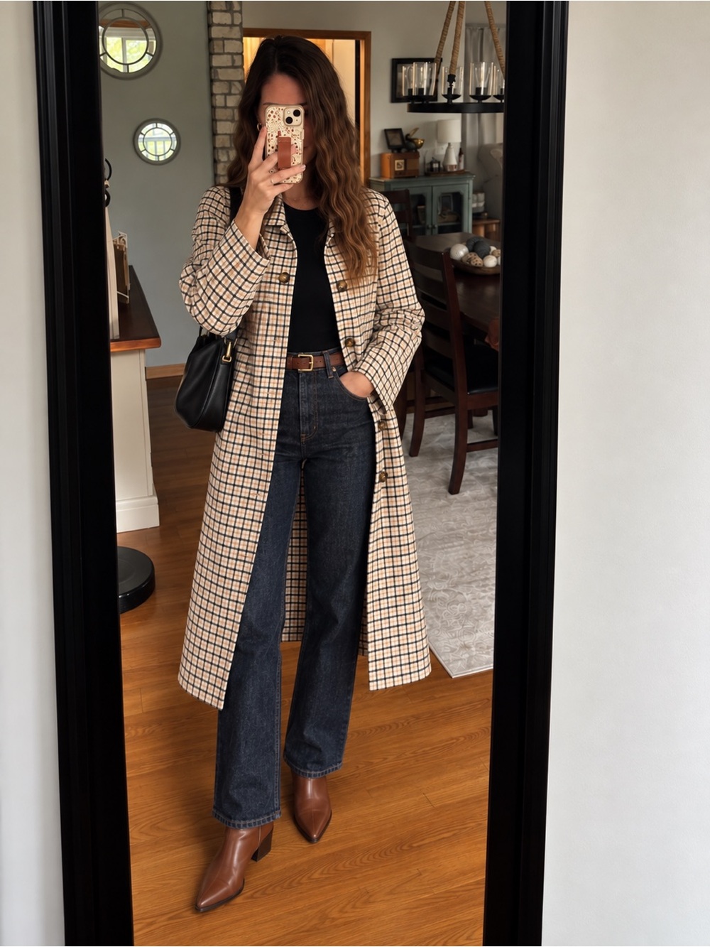 Women's High-Rise Wide-Leg Jeans in Dark Wash